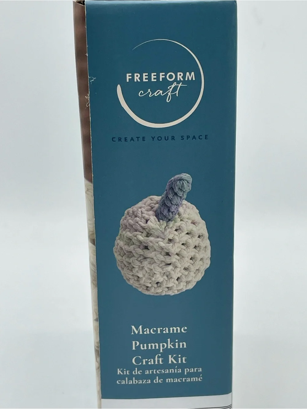 Freeform Craft Macrame Pumpkin Craft Kit - Cream & Rust - Picture 3 of 12